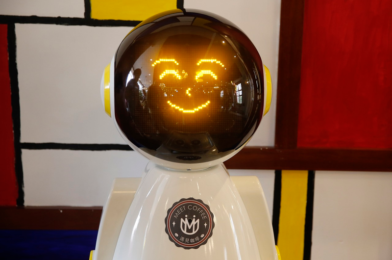 Robot server in Qingdao, Shandong Province of China via Getty
